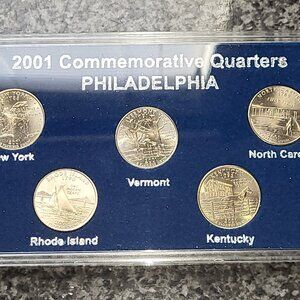 2001-P State Quarter Set... Uncirculated... In Original US Mint Sealed Slab